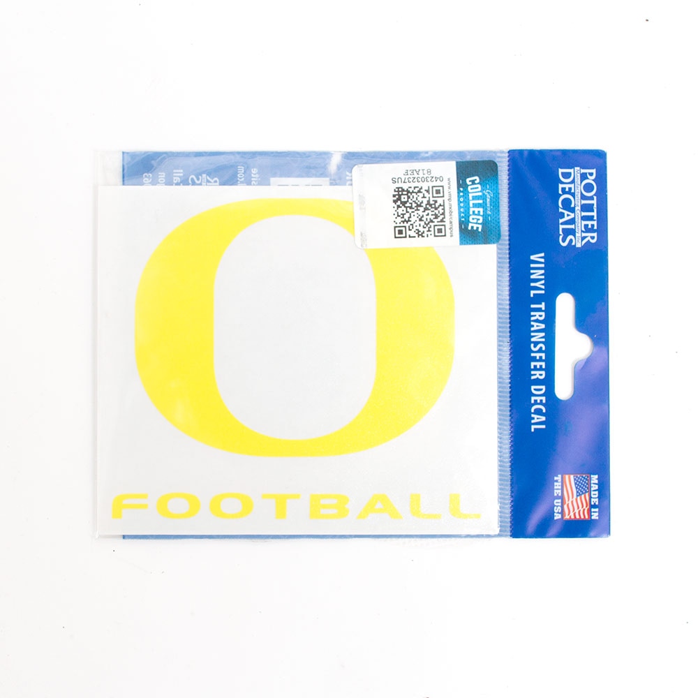 O-logo, Yellow, Decal, Football